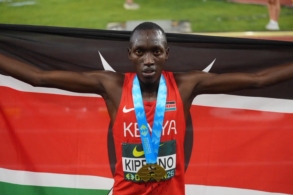 Magnificent Kiprono wins 3000m gold in new championship record in Oregon