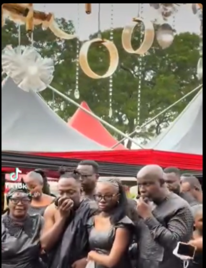 Tears as Beverly Afaglo’s husband, children file past her body (Video)