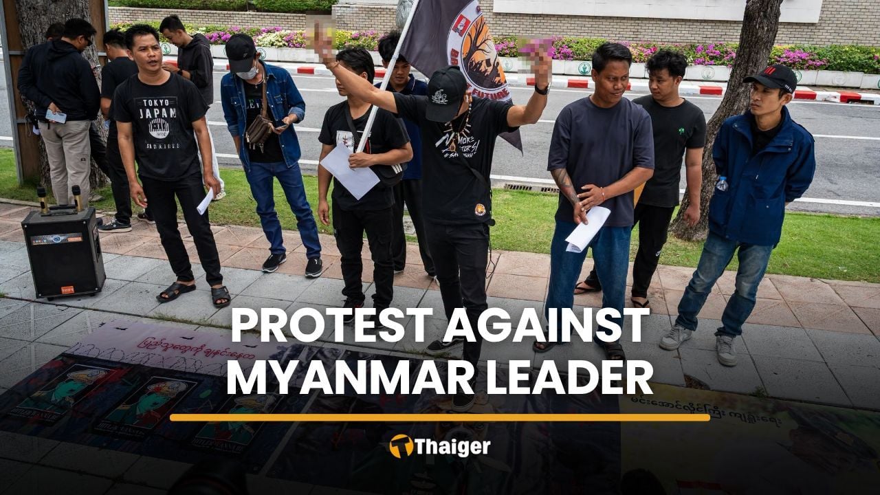 Protesters oppose Thai engagement with Min Aung Hlaing