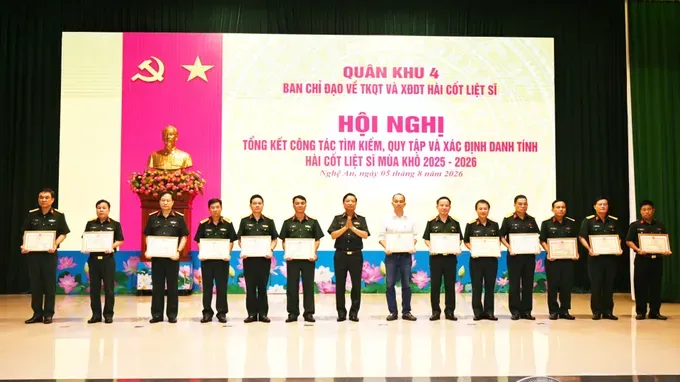 Military Region 4 recovers 263 martyrs’ remains during 2025–2026 dry season