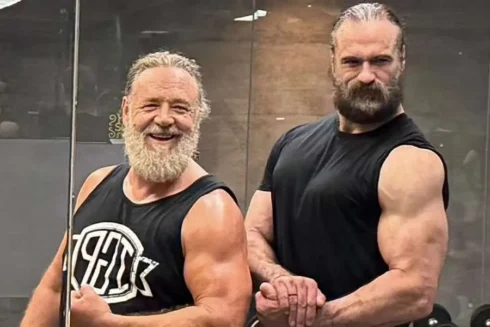 Hollywood star Russell Crowe, 62, shows off dramatic new physique while filming his latest movie in Spain’s Canary Islands