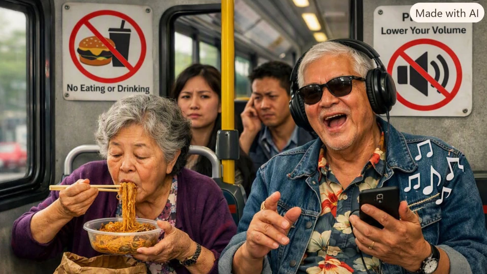 ‘Poor example for younger generations’: Netizens divided over elderly commuters’ bus etiquette