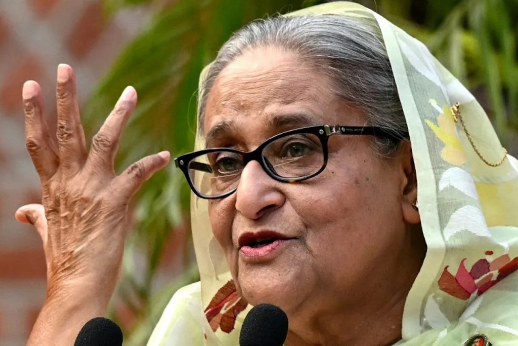 Hasina baits and jabs Dhaka from the safety of New Delhi