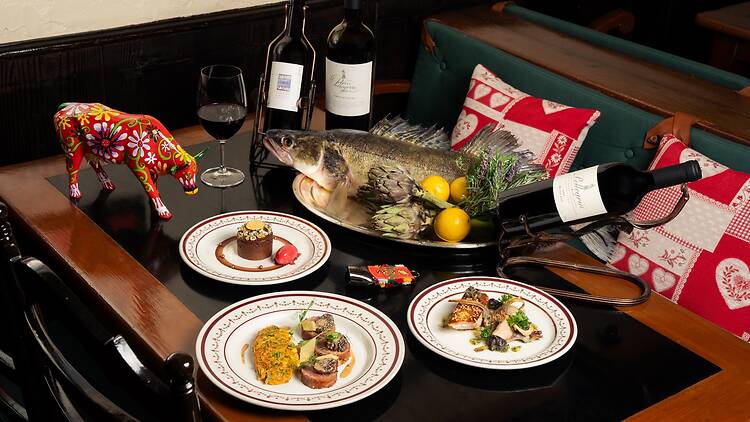 Canton of Geneva seasonal menu at Chesa