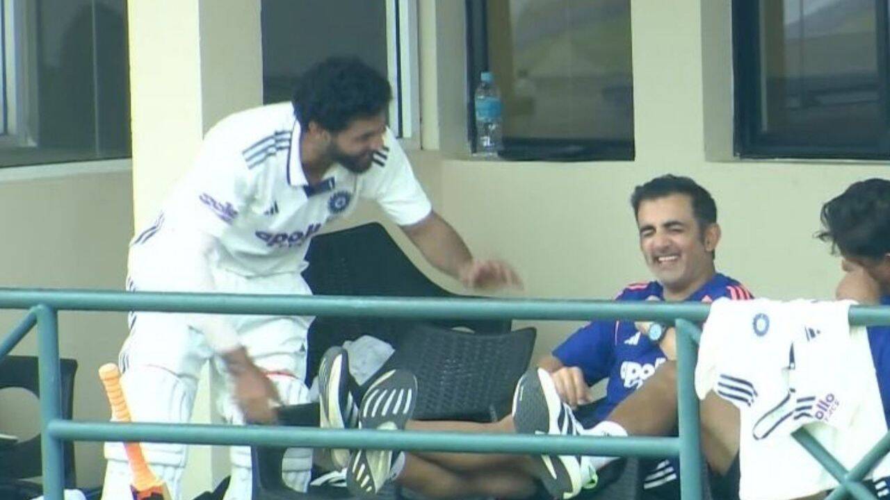 Jadeja’s Kuldeep imitation leaves Gambhir in splits - Watch