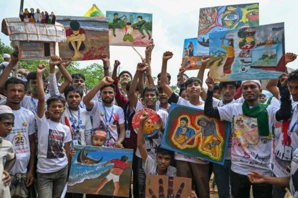 Rohingya refugees demand justice, dignity