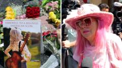 BBC at Dolly Parton's Hollywood star as fans pay tribute