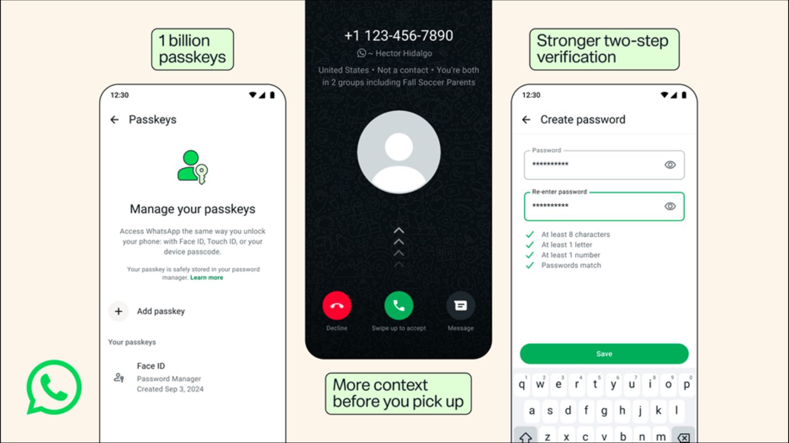 WhatsApp rolls out security updates with more info on unknown callers, stronger 2FA