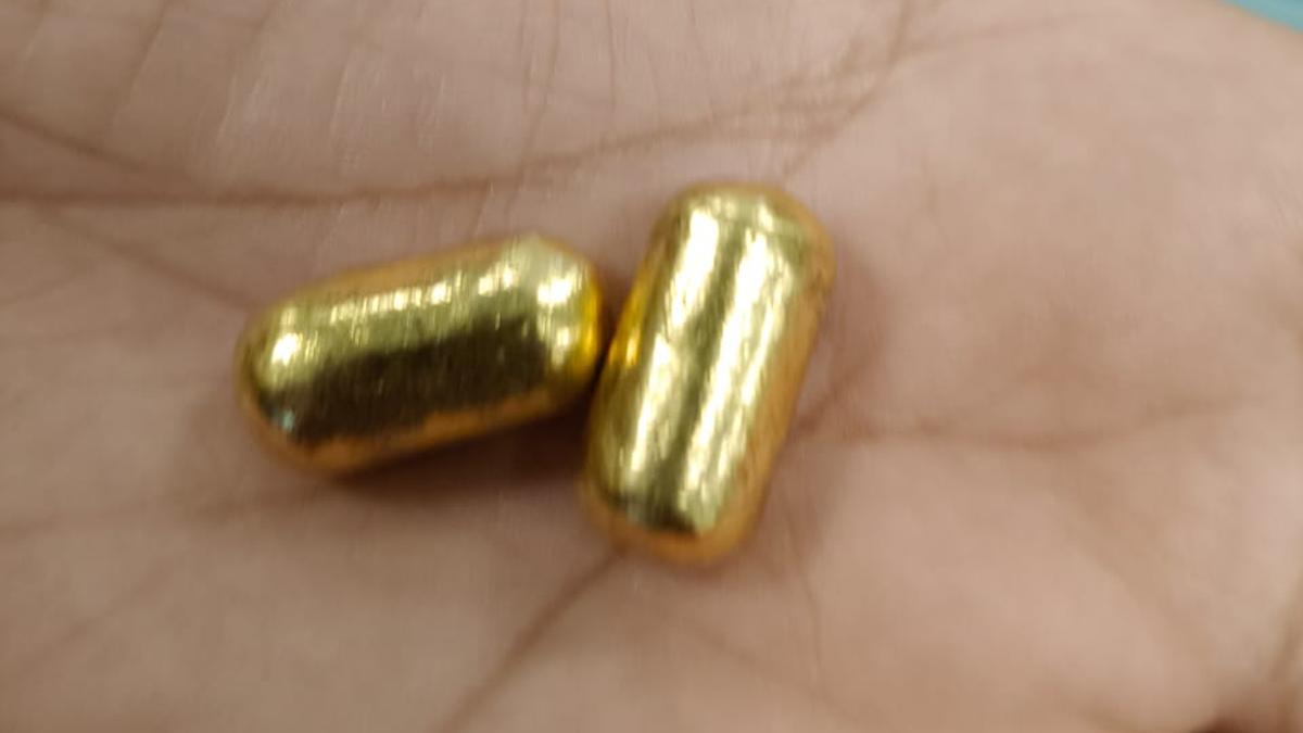 82-gram yellow-metal capsules found concealed in passenger’s mouth at Bengaluru airport