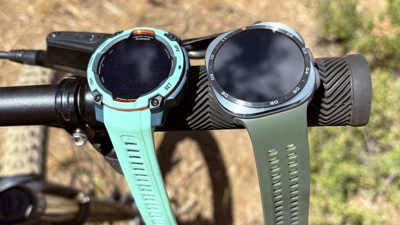 I went e-mountain biking in cougar country with the new Samsung Galaxy Watch Ultra 2 vs Garmin Instinct 3 — and the winner is clear