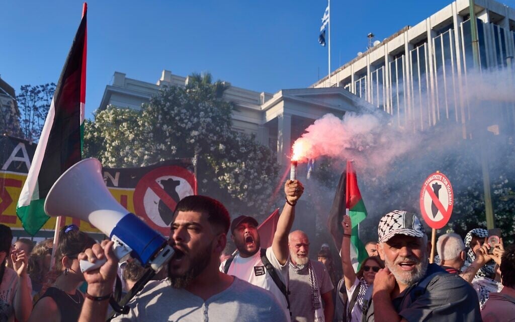 Israelis in Greece warned to lie low ahead of pro-Palestinian ‘day of rage’ protests
