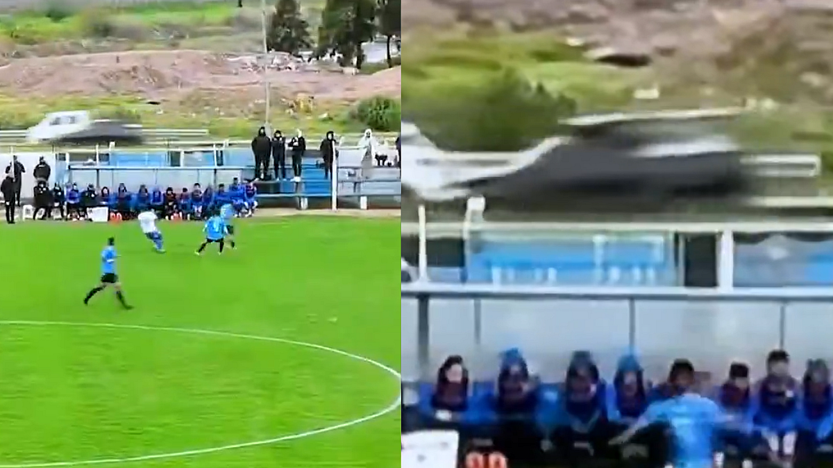 Shocking Scenes! Football Flies Onto Highway & Causes Car Crash During Live Match In Uruguay | Video