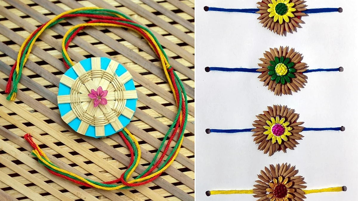 Bhopal Artisans Weave Green Tradition With Bamboo, Paddy & Cow Dung Rakhis