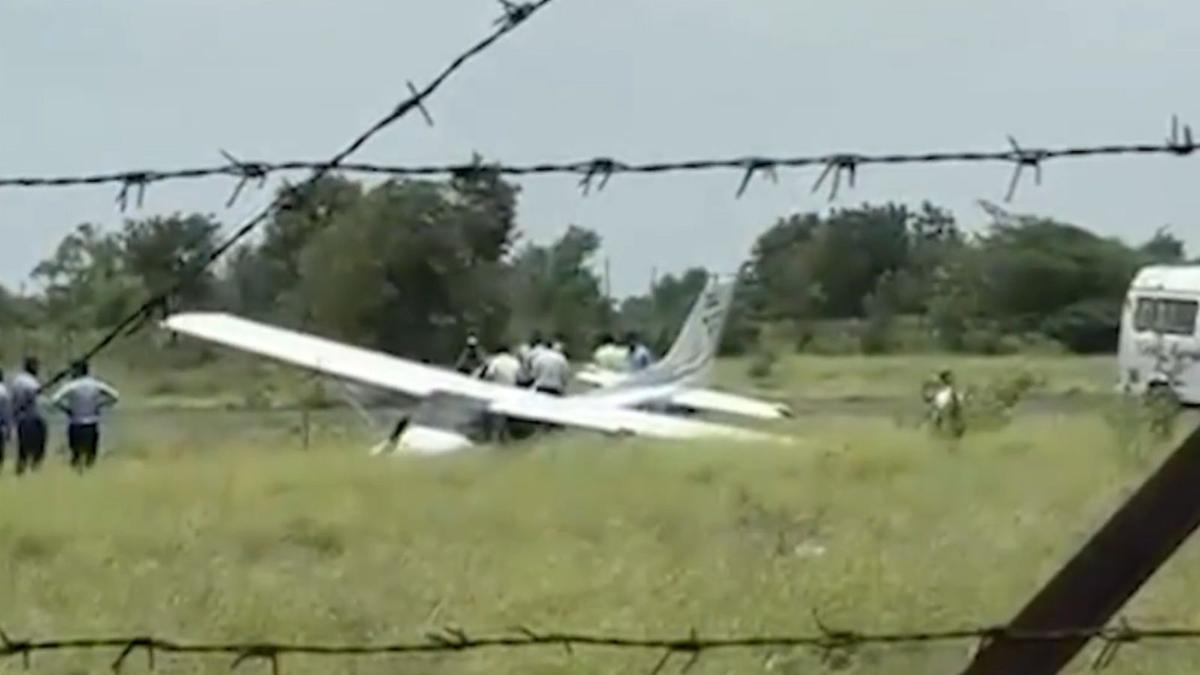 Trainer aircraft of private company skids off runway at Baramati airstrip in Maharashtra; no casualty