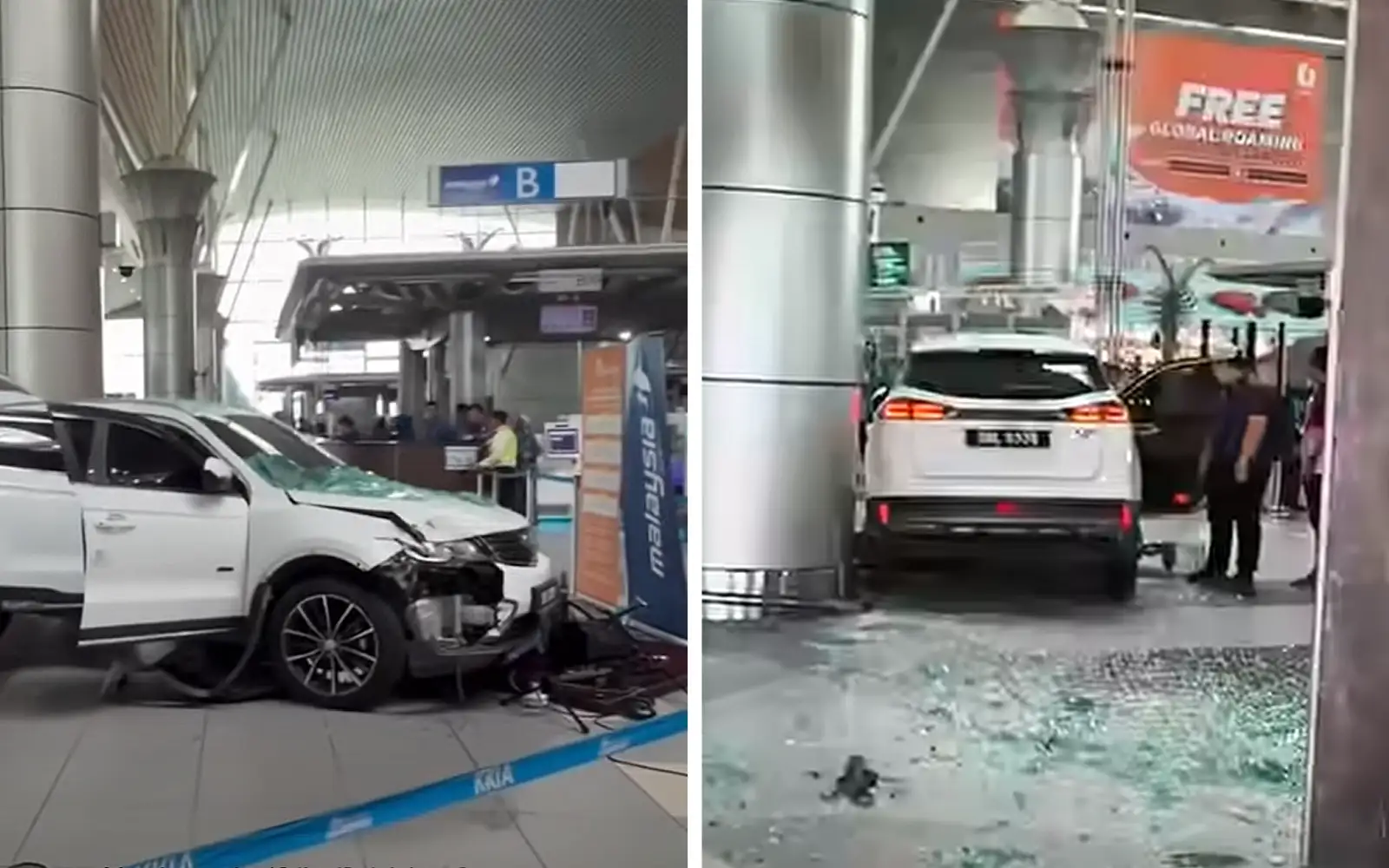 Failure to engage ‘P’ gear led to car crash at KKIA departure hall