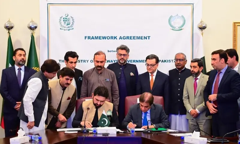 Agreement inked to expand, modernise KP’s railway network