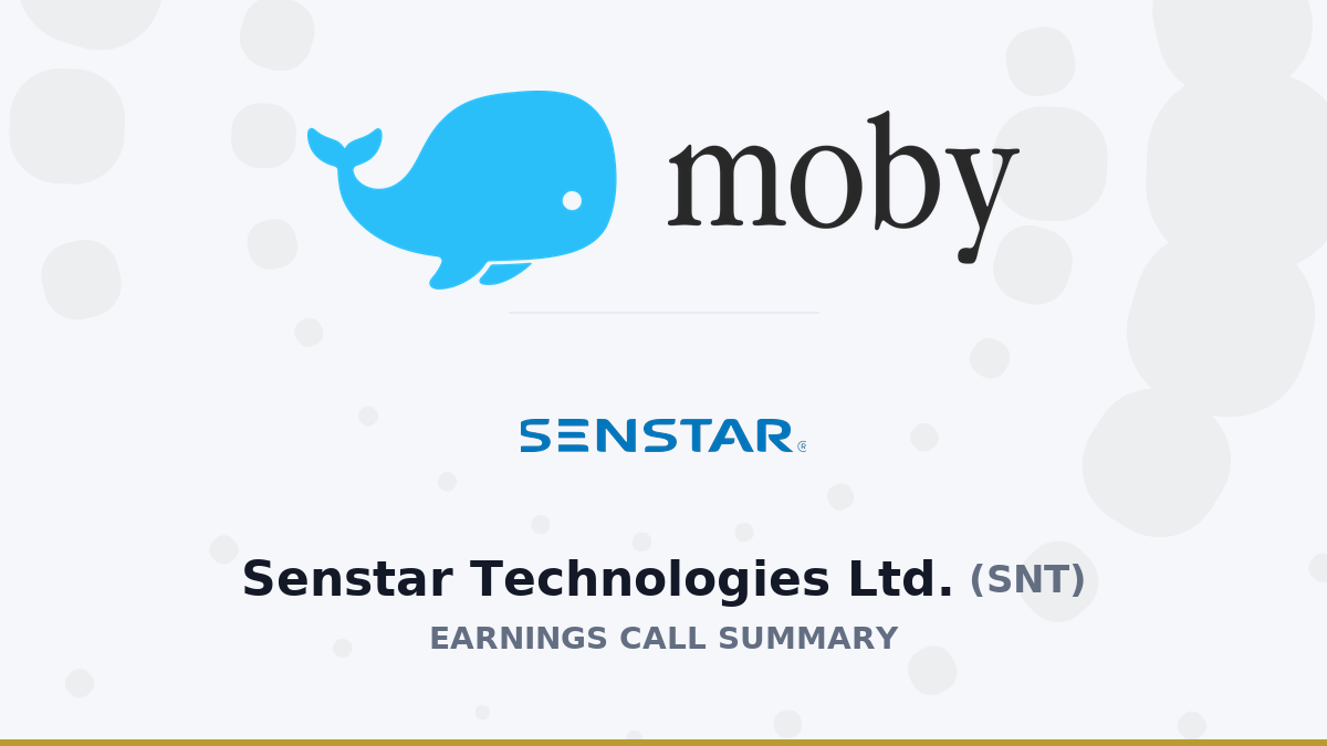 Senstar Technologies Ltd. Q2 2026 Earnings Call Summary