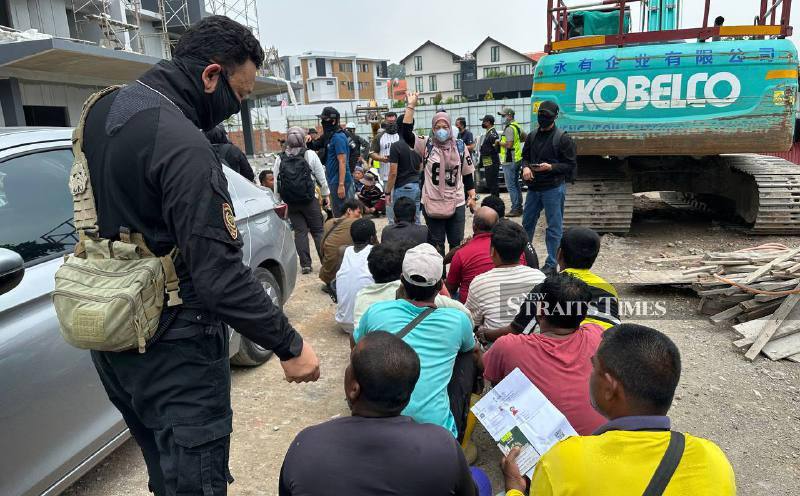 528 foreign workers arrested in nationwide crackdown on construction sites