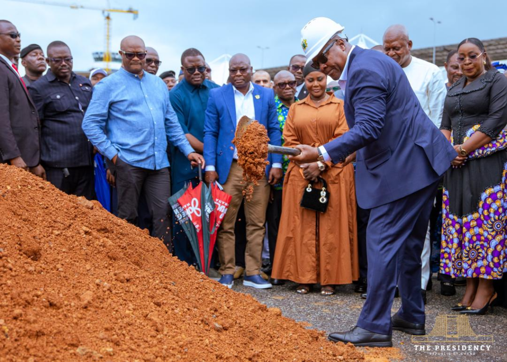 Photos: Mahama cuts sod for new multi-storey Airport car park, other facilities