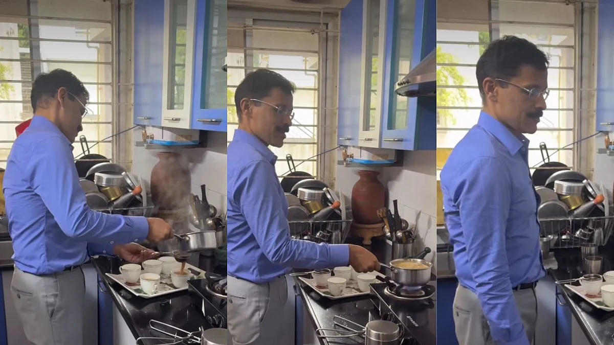 Maharashtra FDA Chief Tukaram Mundhe Makes Tea For Friends, Netizens Call It ‘FDA-Approved’