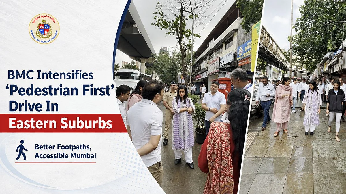 Mumbai: BMC Intensifies ‘Pedestrian First’ Drive In Eastern Suburbs, Plans Better Footpaths Around Railway Stations | VIDEO