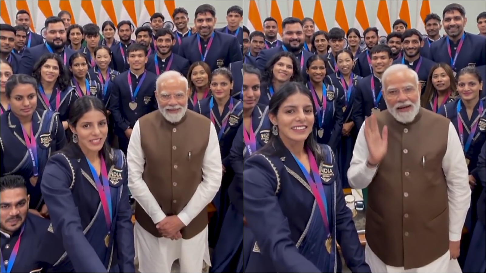 PM Narendra Modi meets CWG medallists: ‘Always cheer for Bharat’