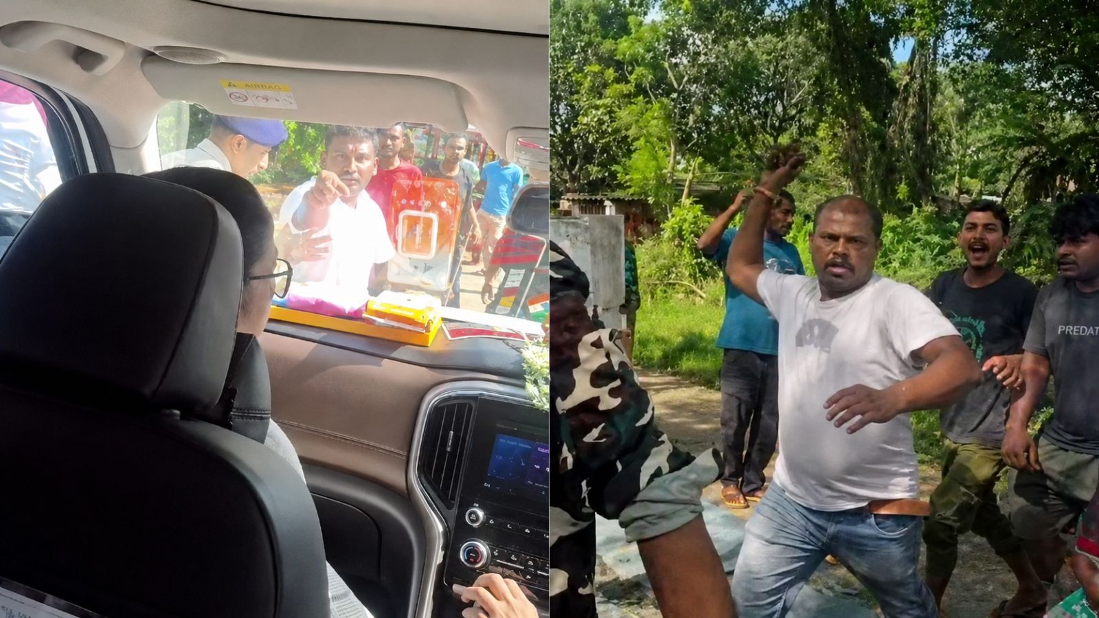 ‘Chor, dakat rani’ barbs, shoes and mud hurled at Mamata Banerjee’s car