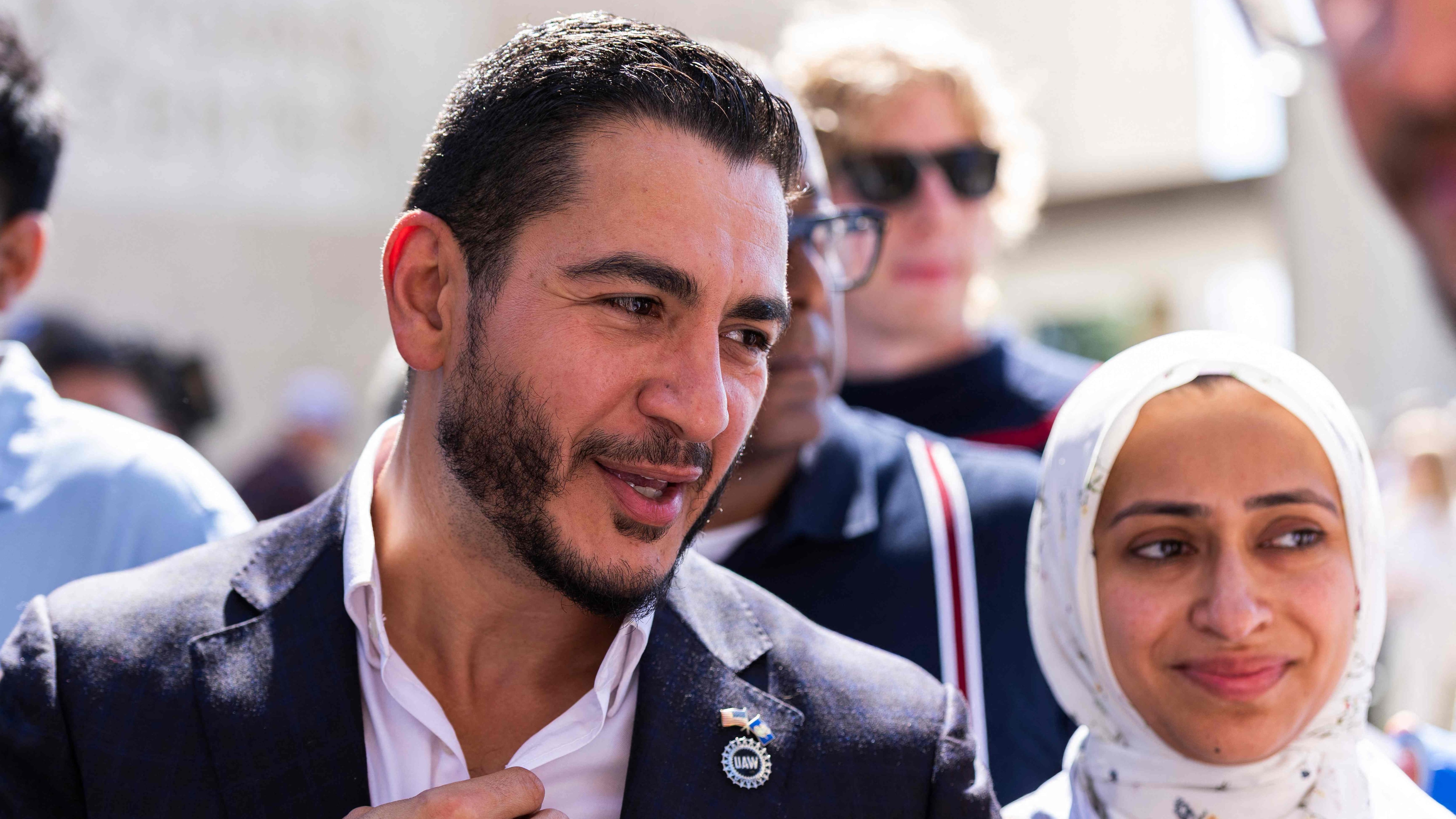 'We actually like each other', says Abdul El-Sayed after Trump posts about his wife