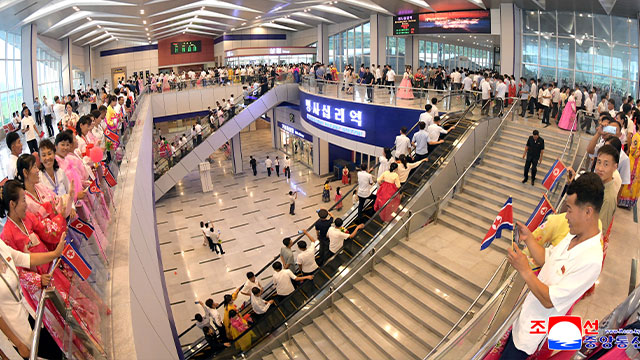 N. Korea Marks Completion of Railway Station at Wonsan-Kalma Tourist Zone