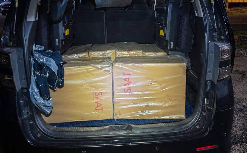 60,000 illicit cigarettes seized in Kota Baru, Vellfire driver arrested