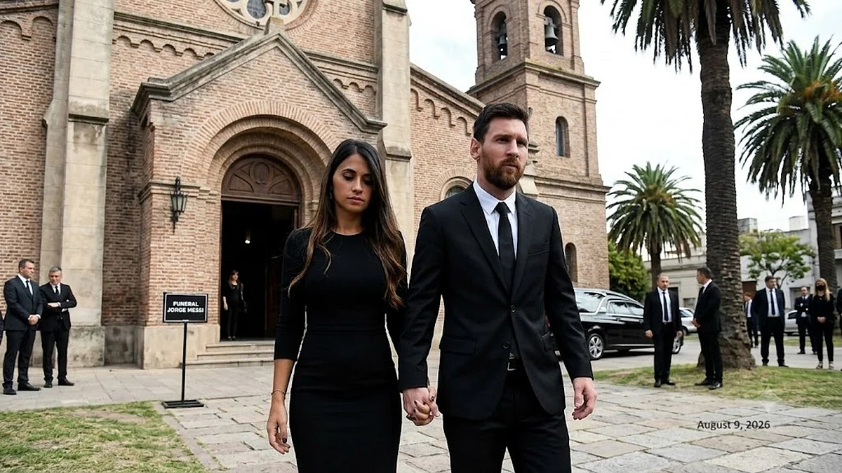 Lionel Messi Leaves Cemetery After Father Jorge Messi's Farewell Ceremony; Private Plane Heads To Miami | VIDEO