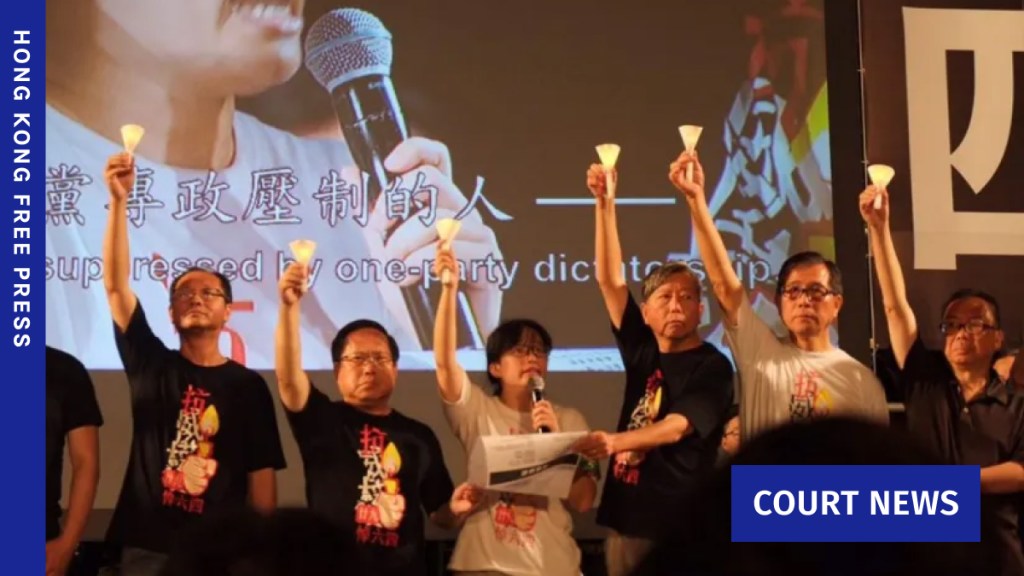 National security conviction shows ‘pursuing democracy is a crime,’ Tiananmen vigil activist says in mitigation hearing