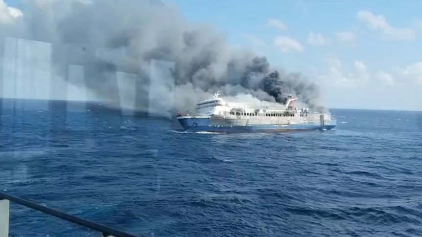 Five dead, 41 missing after Indonesian ferry catches fire