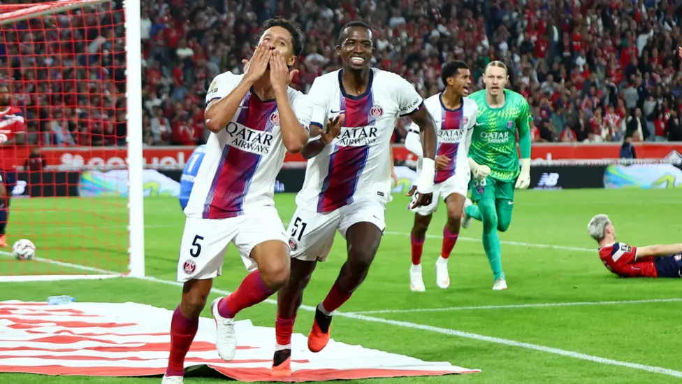 PSG rescue Lille draw with two late goals