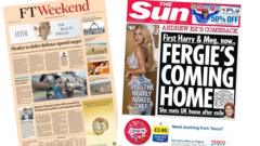 'Healey to defer defence spend target' and 'Fergie's coming home'