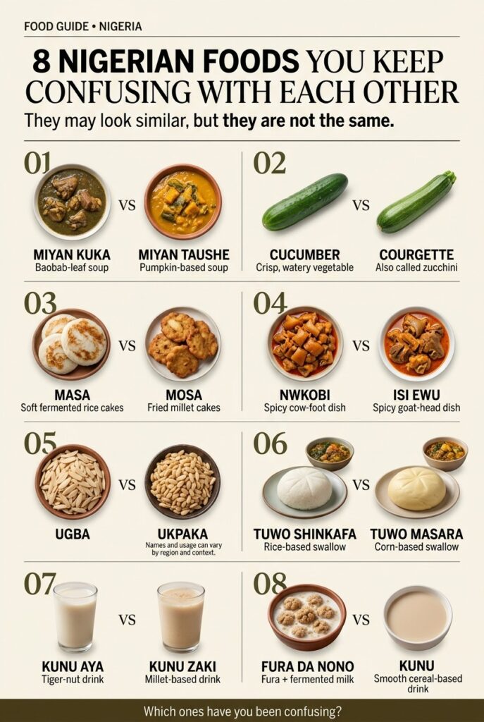 8 Nigerian foods you keep confusing with each other