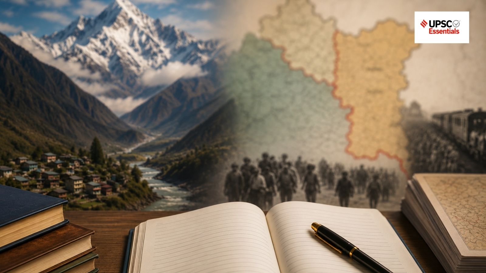 UPSC Mains Answer Practice — GS 1: Himalayan vulnerability and the Radcliffe Line (Week 169)