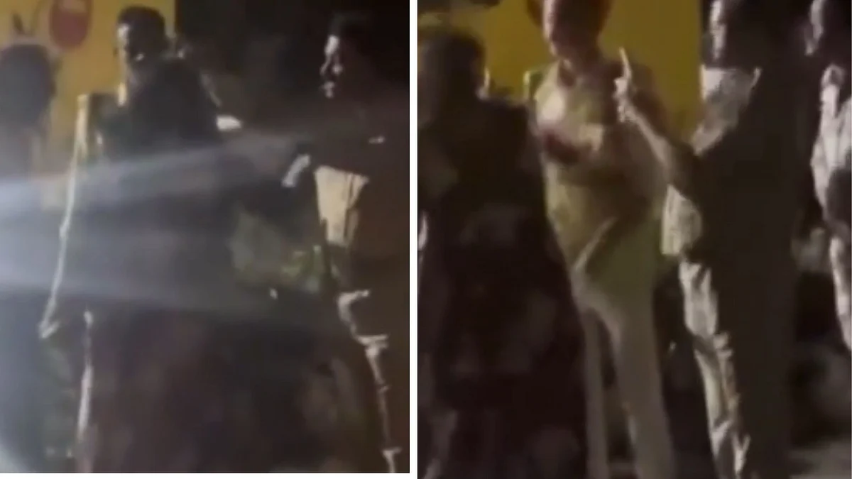 Drunk Woman Accuses Cops Of Taking ₹10K Bribe To Release Vehicle During Checking | Video