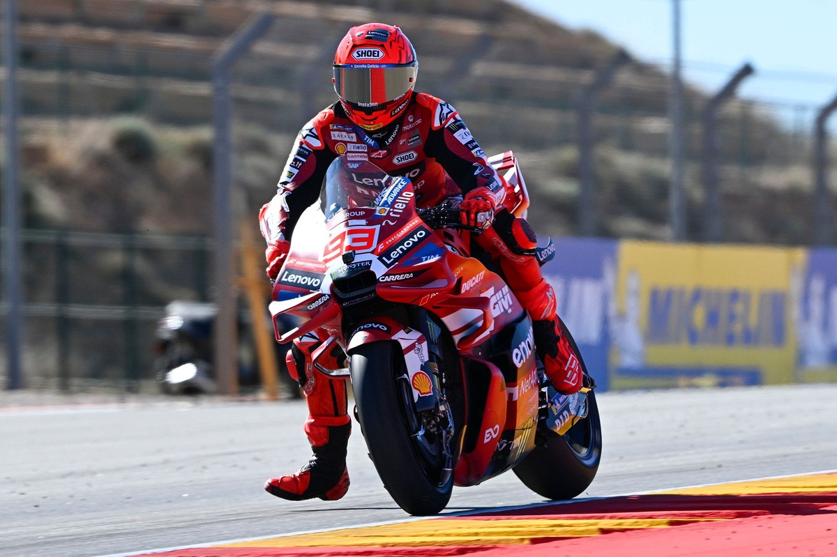 MotoGP Aragon GP: Marc Marquez scores dominant sprint win, Marco Bezzecchi third