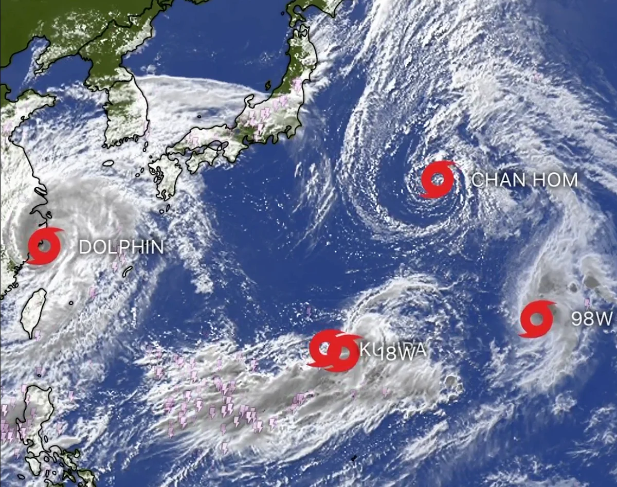 Typhoon 'Dolphin' makes second landfall in China's Zhejiang