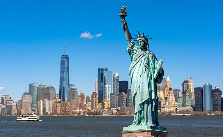 Man arrested after boat capsizes near Statue of Liberty killing woman and infant