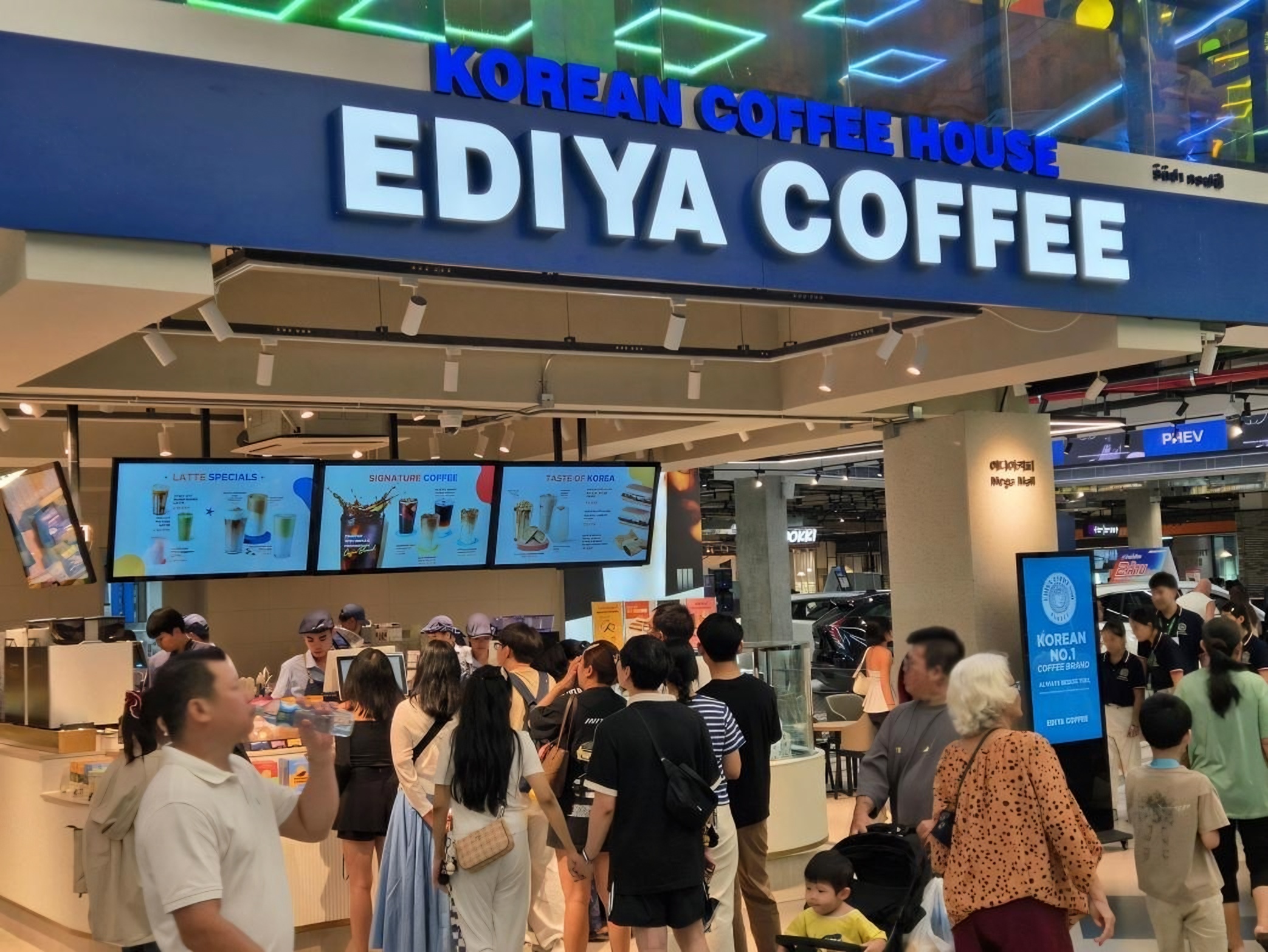 Ediya Coffee opens 1st outlet in Laos in overseas expansion
