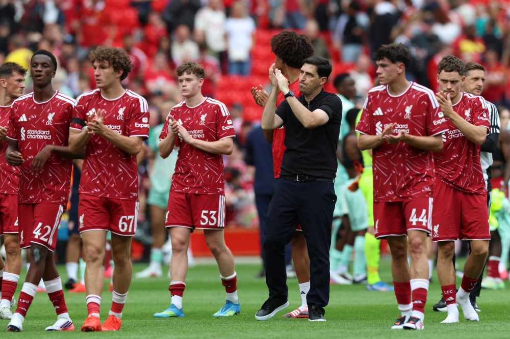 Monaco spoil Iraola’s Anfield bow, Liverpool surrender two-goal lead for second game running