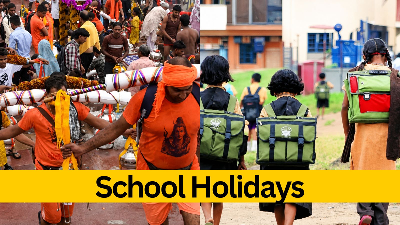 Schools in UP to conduct online classes today amid Kanwar Yatra: District-wise list