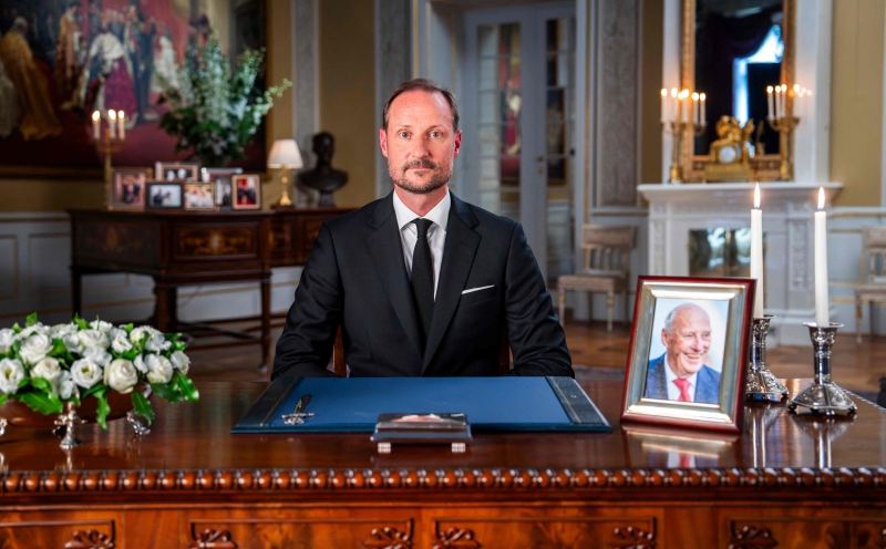 Norway's King Haakon VIII pays tribute to late father in first speech