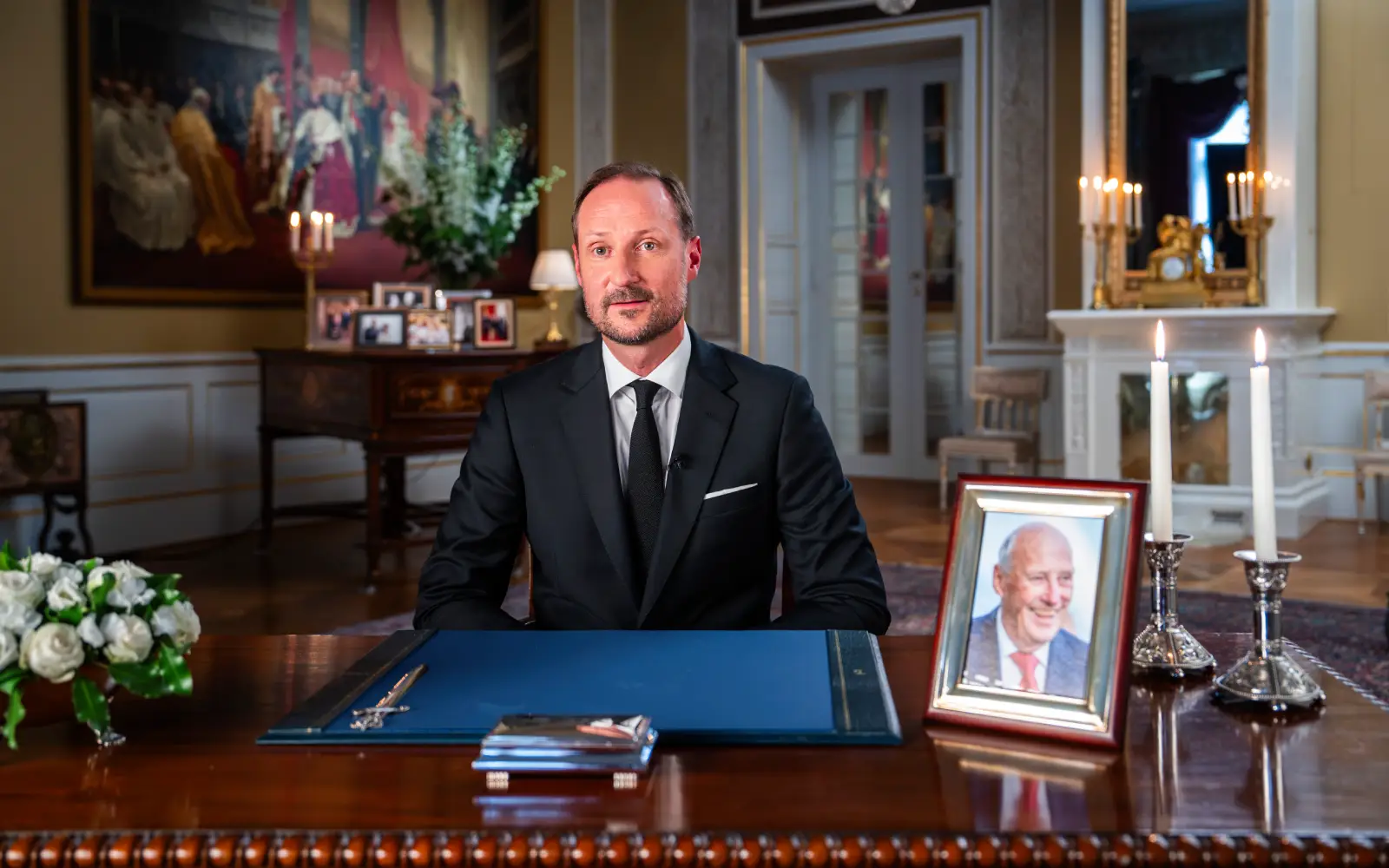 Norway’s King Haakon VIII pays tribute to late father in first speech