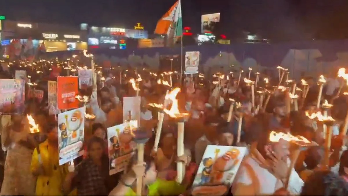 ‘Full Movie Is Yet To Come’: Odisha Youth Congress Leads Torch Rally Against BJP Govt Over Exam Leaks, Textbook Errors | Video