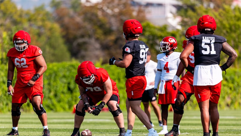 ‘I think we’ll show a lot of people this year’: Utah’s inexperienced offensive line is eager to prove doubters wrong