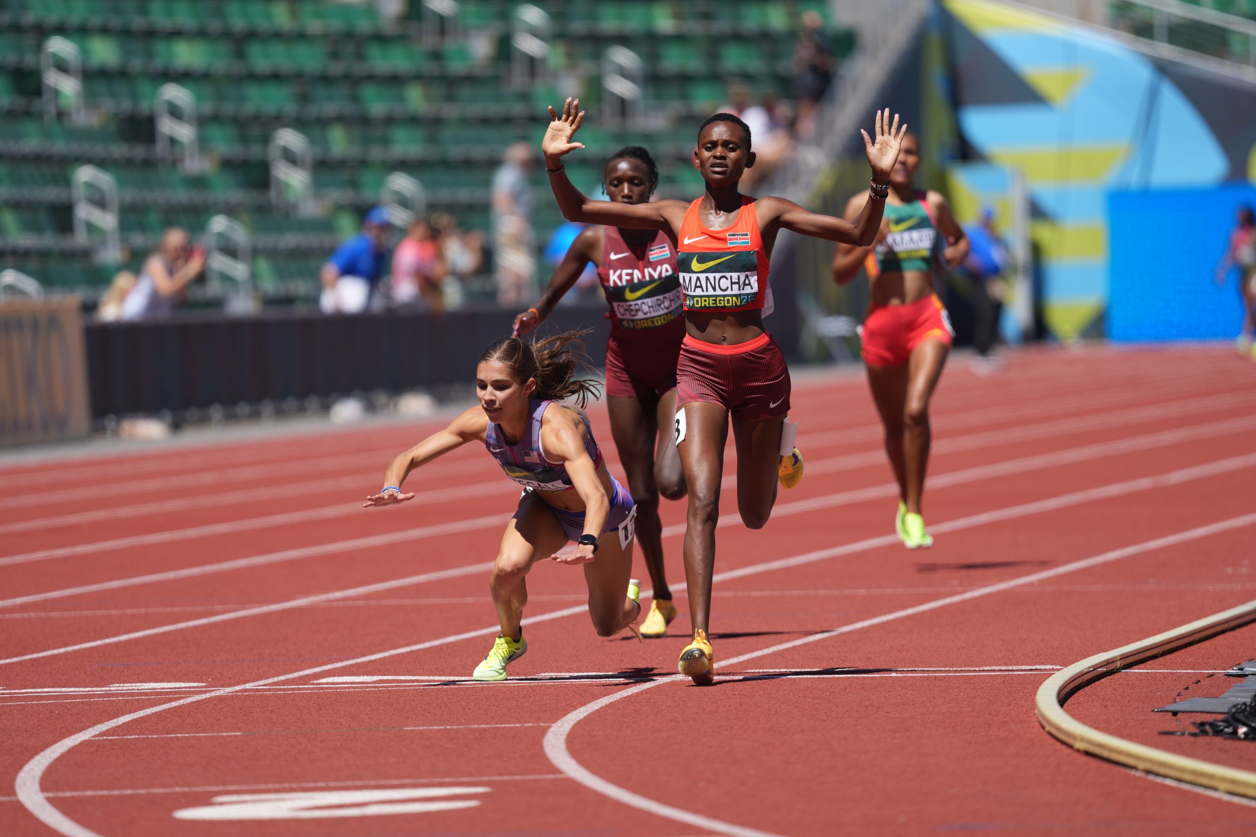 Josephine Sembeyo sprints to 1500m gold in Oregon