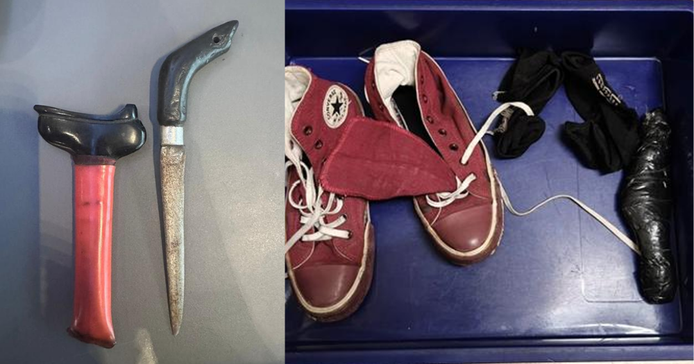Indonesian man, 32, caught hiding knife with 12cm blade in his sock at Changi Airport screening area